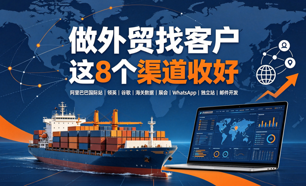 做外贸找客户，这8个渠道收好